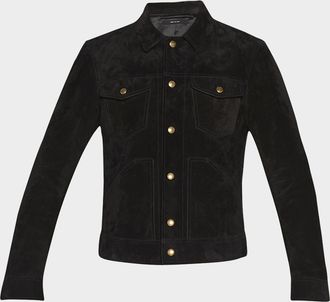 Tom Ford Men & apos;s Suede Western Jacket