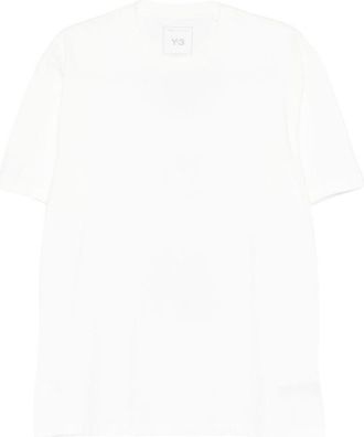 Yohji Yamamoto White Crewneck Logo T-Shirt