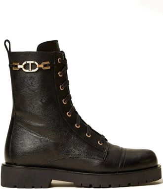 Twin-Set Laarzen met veters - Zwart