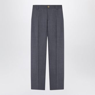 Versace Anthracite Grey Wool Jogger Trousers