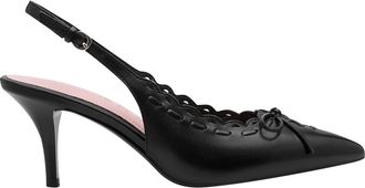 Tamaris Leren puntige slingback pumps