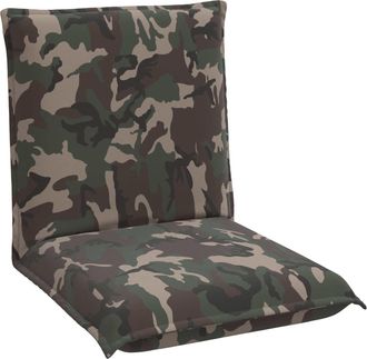vidaXL Sill&oacute;n Ajustable Ej&eacute;rcito Tela Vidaxl