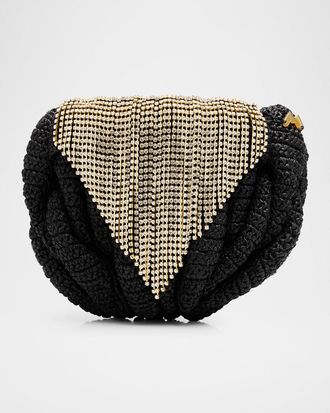 Made for a Woman Bombe Preciosa Crochet Pochette Clutch Bag