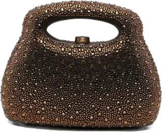 Cult Gaia Mimi Top Handle Bag - Dames - Tassen - Bruin - Maat: ONE Size Su&egrave;de