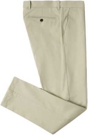 Robert Talbott Douglas Brushed Cotton Chino Pant in Pebble at Nordstrom, Size 31 X 32