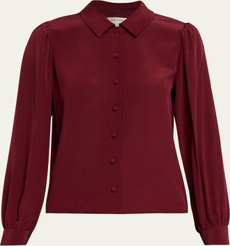 Frame Denim The Silk Staple Blouse