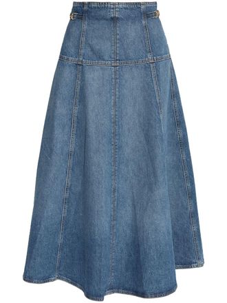 Ulla Johnson Brigette skirt - women - Cotton - 2 - Blue