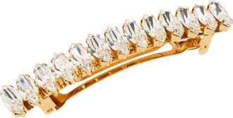 L. Erickson Ziva Crystal Barrette in Crystal/Gold at Nordstrom