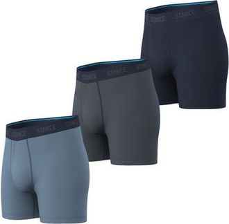 Stance 3-Pack Boxer Briefs in Blue at Nordstrom, Size Medium
