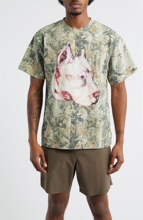 Obey Pit Forest Camo Cotton T-Shirt in Leaf Camo at Nordstrom, Size X-Large