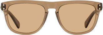 Ferragamo SF1111SCP Soft Square Acetate Sunglasses - Brown