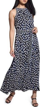 Nic+Zoe Becca Starry Sky Embroidered Trim Maxi Dress in Blue/black Multi at Nordstrom Rack, Size Small