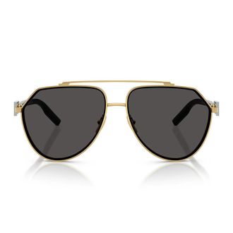 Dolce & Gabbana Sunglasses Dg2315 02/87 Gold/Dark Grey Men
