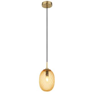 Globo Lighting L&aacute;mpara Colgante - Devin - Dorado - Vidrio - &Oslash; 15cm - E14