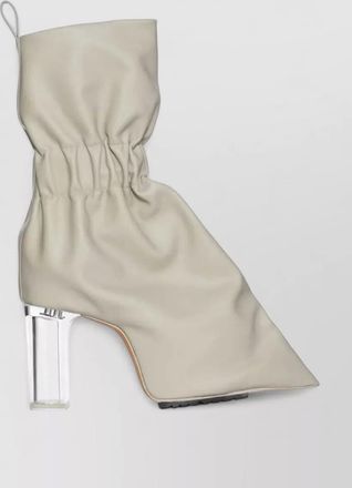 Rick Owens leather cuffed pull-on boots