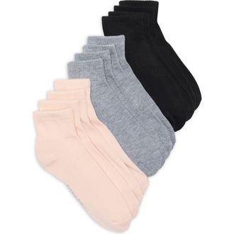 Vince Camuto 6-Pack Quarter Socks in Grey Multi at Nordstrom Rack, Size 9/11