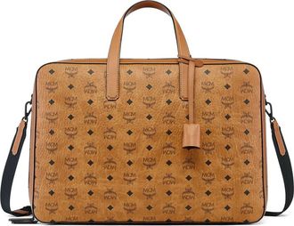 MCM Ottomar Garment Bag in Visetos in Cognac at Nordstrom