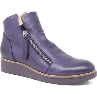 Django & Juliette Ohmy Double Zip Boot in Aubergine/Aubergine Sole at Nordstrom, Size 41