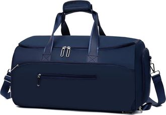 Generic Compatible For Men Travel Duffle Suit Bag With Shoes Pack Training Carry On Weekend Outdoor Hiking Swimming Handbag(Dark Blue)