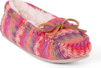 Minnetonka Cally Faux Fur Lined Slipper in Horizon Multi at Nordstrom, Size 11