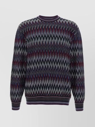Missoni wool zigzag pattern jumper