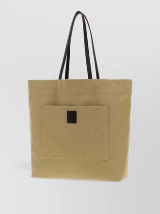The Row tori canvas tote bag dual handles