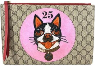 Gucci Pre-owned Fabric gucci-bags - Dames - Vintage Clutch - Beige - ONE Size - Vintage
