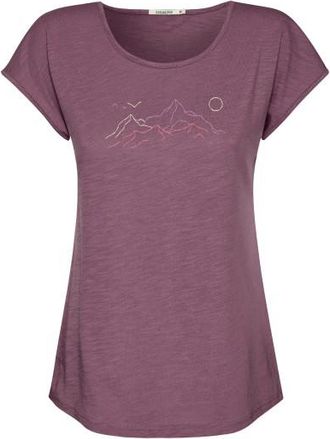 Greenbomb Contours Cool T-Shirt f&uuml;r Damen | lila