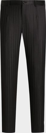 Dolce & Gabbana Men & apos;s Stripe Jacquard Tapered-Leg Trousers