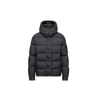 Moncler Moncler Maya Hooded Short Down Jacket, Women, Black, Size: 0
