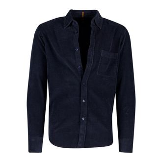 HUGO BOSS Heren, Overhemden, Blauw, Maat: XL Katoen