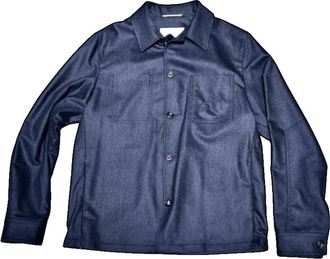 Jacob Cohen Lichte Wol Jas - Heren - Zomerjassen - Blauw - XL - Wol - Jassen