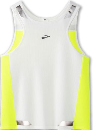 Brooks Womens Run Visible Back-to-Front Tank Top White XXL