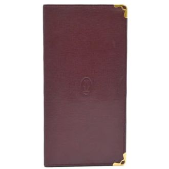 Cartier Vintage, unisex, Rood, ONE Size, Leer, Pre-owned Vintage Leren Clutch