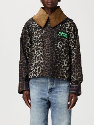 Barbour Giacca Cerata con Dettagli in Tartan Barbour x Ganni