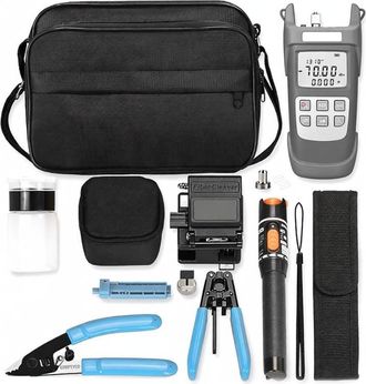 OEM Kit De Herramientas Para Empalme De Fibra &Oacute;ptica Ftth, Empalmadora Multifuncional, Vat&iacute;metro, Alicates Aislados, Cortadora