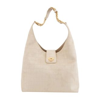 Elisabetta Franchi Shoulder Bags, female, White, Size: ONE SIZE Borsa