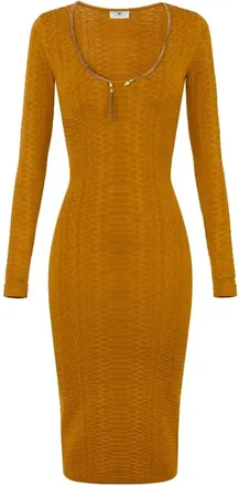 Elisabetta Franchi Dames, Jurken, Geel, Maat: S