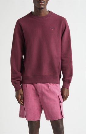 Noah Classic Crewneck Sweatshirt in Fig at Nordstrom, Size X-Large