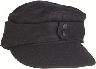 Mil-Tec Mens Wh Pz M43 Hat, Black, 59 (EU)