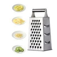 OEM Rallador De Acero Inoxidable De 4 Caras - Rallador De Cocina Para Rallar Grueso Y Fino, Para Frutas, Verduras, Zanahorias, Queso, Apto Para Lavavajill