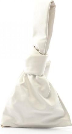 Bottega Veneta Ivory Leather Clutch Bag (Pre-Owned)