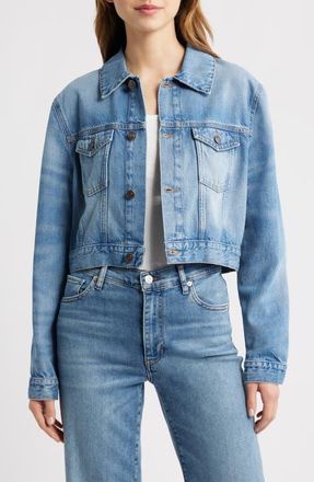 Frame Denim The Off Duty Denim Trucker Jacket in Essence at Nordstrom, Size X-Large