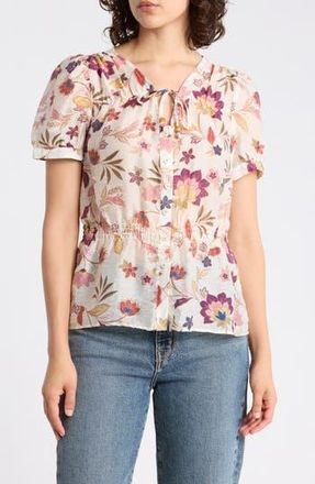 Vince Camuto Puff Sleeve Top in New Ivory at Nordstrom Rack, Size X-Large