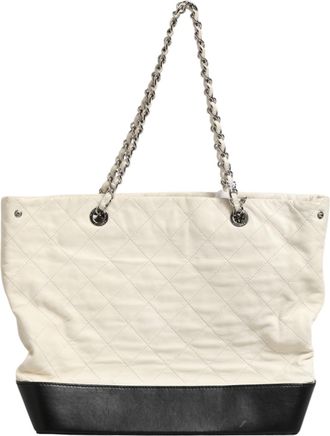 Chanel Aged Calfskin Quilted Large Gabrielle Shopping Womens Tote (Pre-Owned)