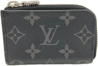Louis Vuitton Black Monogram Eclipse Monogram Eclipse Coin Purse/Coin Case (Pre-Owned)