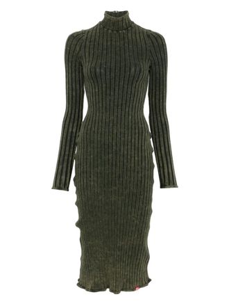 Diesel D-Wavya Ribbed Midi Dress
