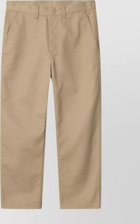 Carhartt Work in Progress leather straight-leg trousers