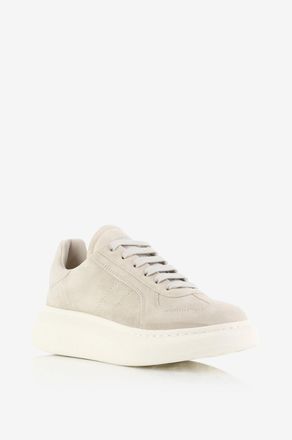 Alexander McQueen Niedrige Wildleder-Schn&uuml;rsneakers Oversize