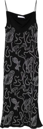 Iro Black Embellished Cowl Neck Dress